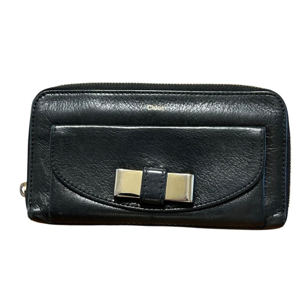 Chloé Lily Black Leather Wallet